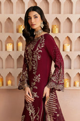 Ramsha Shehnai Rawsilk'25 | SS-102 | 3PC Embroidered Rawsilk Suit